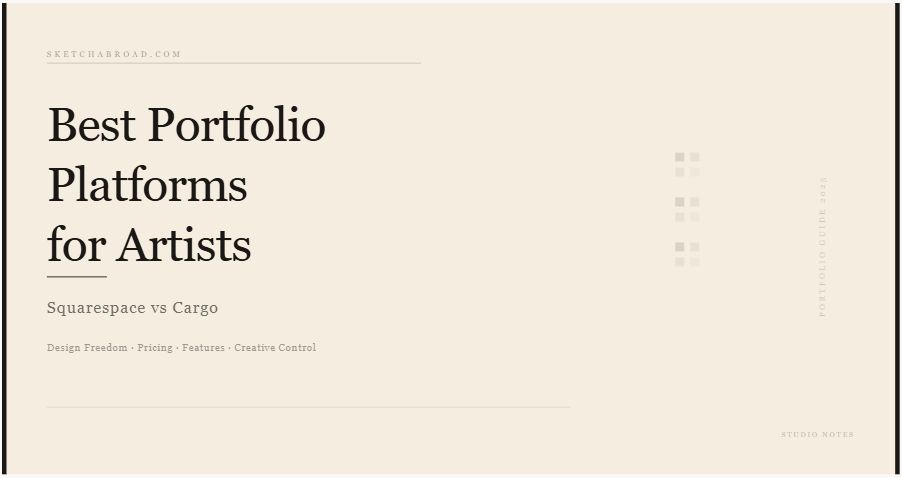 Best Portfolio Platforms for Artists — Squarespace vs Cargo Compared